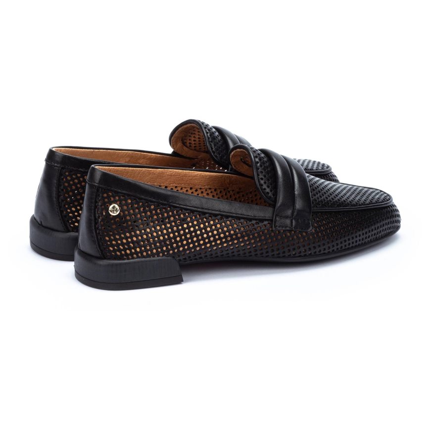 Women's Pikolinos ALMERIA Loafers Black | NZ B920AQ7